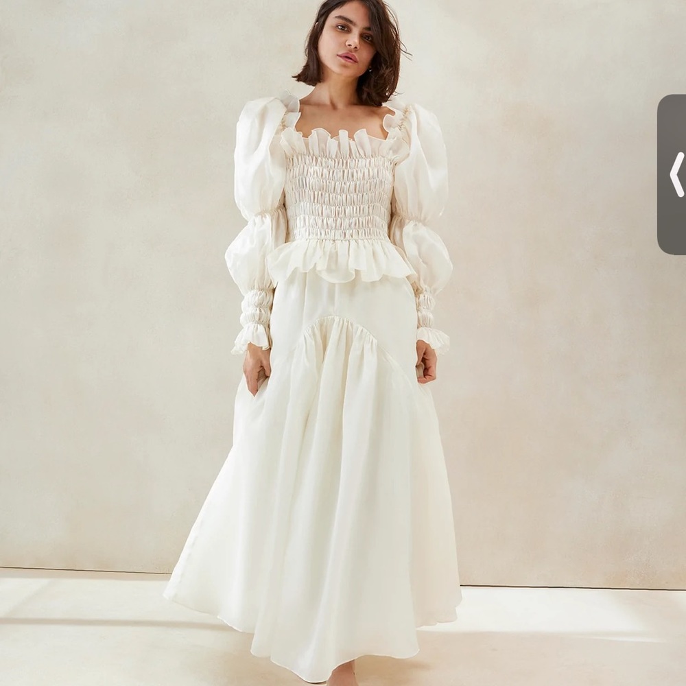 Loeffler Randall - cream organza Suzette dress